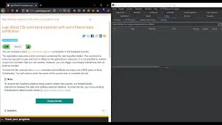 Blind OS command injection with out of band data exfiltration-Web Security Academy
