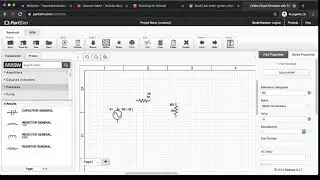 Creating a Schematic Using PartSim