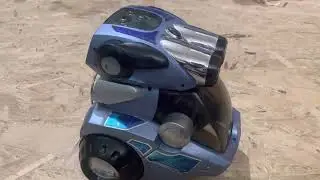 Silver lit I-CyBot Demo