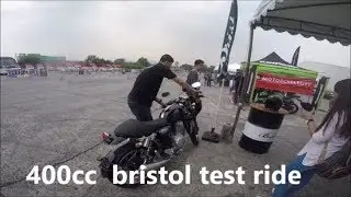 TEST RIDE BRISTOL  BR 400 i MOTORCYCLE 2018