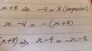Resolva |x-4| = |x+8|.