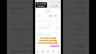 Today Intraday Options Trading Profit in Banknifty📊 Finnifty 📊 & Midcap Nifty 📊|Stocks Market|