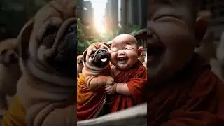Cute Monk Babies 🍼😻 #shorts #shortsfeed #cutebaby #catshorts  #babymonk #ytshorts #cutemonk #viral