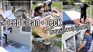 2020 DEEP CLEAN & DECORATE WITH ME :: HUGE DECK TRANSFORMATION + DECLUTTER & CLEANING MOTIVATION
