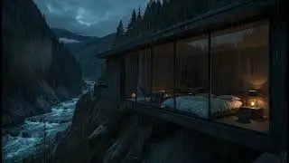 🌙 Soft Rain Sounds for Sleep & Relaxation &ndash; Mountain Night Ambience | 4 Hours No Thunder