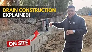 Drain Construction Explained | On-Site RCC Drain Construction Step by Step