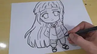 COMO DESENHAR | HINATA CHIBI |  ANIME NARUTO | PASSO A PASSO