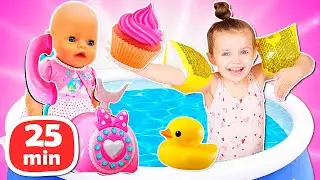 &iexcl;El juego de ni&ntilde;era con Maya y Lina! V&iacute;deos de cuidar beb&eacute;s. Episodios para ni&ntilde;as.