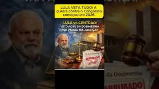 LULA VETA TUDO! A guerra contra o Congresso come&ccedil;ou em 2026.  #noticia #breakingnews