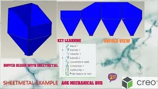 Hopper Design in Sheetmetal Creo