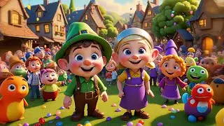 Four Naughty Gnomes Plant Jelly Beans | Funny Garden Song for Kids | Counting Rhyme for Toddlers