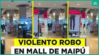 Robo en centro comercial de Maip&uacute;: Delincuentes dispararon en el centro comercial