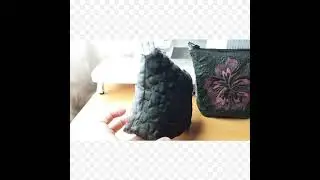 Две   стёганные костетички#two quited cosmetic bags#diy #free #stitch