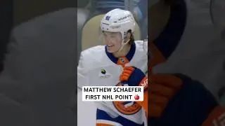 WELCOME TO THE NHL, MATTHEW SCHAEFER 🔥