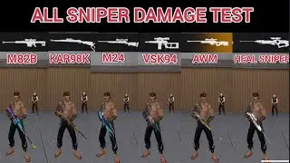 Free Fire Sniper Damage Full Test | Best Sniper Gun Comparison 