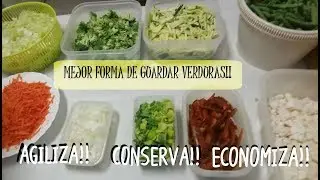 CONSERVAR LAS VERDURAS 🌻I  PASOS QUE  FACILITAN LA DIETA + GANA TIEMPO Y ECONOMIZA !!!