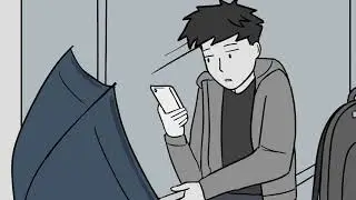 Scary bus stop story animated!!!