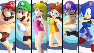Mario & Sonic at the Olympic Games Tokyo 2020 - Swimming (All Characters)
