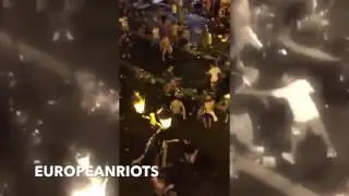 Hooligan Fight between England and Russia fans @ EM 2016 France