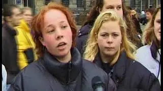 Saskia Appel vrouwen vriendelijk in Amsterdam, dec. '99