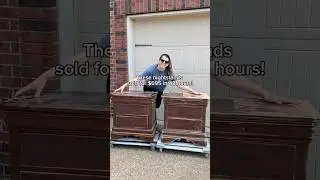 Я продал эти комиссионные тумбочки за 695 долларов за 48 часов! Переворот мебели! #мебельпереворо...