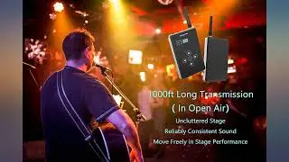 Listener Pro Wireless in Ear Monitoring System, 1000ft Long Range 2.4GHz Stereo review