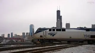 Amtrak City of New Orleans at 16th Street tower