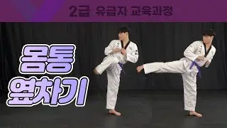[2급] 몸통 옆차기 쉽고 재밌게 배워보기! Momtong yopchagi (trunk side kick)