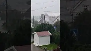 Heavy rain in Oslo