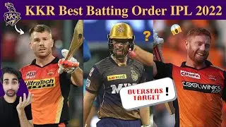 KKR TOP 5 Target Batsman in IPL Mega Auction 2022 (Overseas) | KKR Target Players 2022 Mega Auction