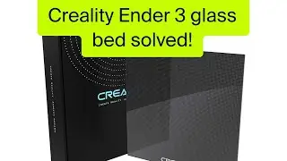 Creality Ender 3 Glass bed adhesion solved!!