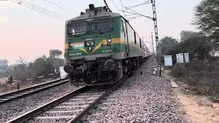 &ldquo;WAG-9 Hauls Hisar&ndash;Jaipur Express Accelerating from Kosli 🚆 | Indian Railways&rdquo;