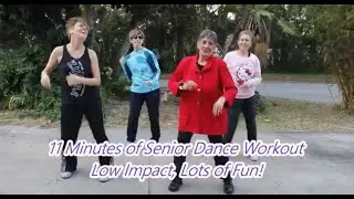 11 minutes of Senior Dance Workout | Low Impact, More Fun | Dance with Myrna, and the Rest, LOL!