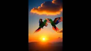 Parrot Love Story 2025 || #parrots #shorts #aivideo
