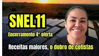 VALE APENA INVESTIR NO SNEL11? NUMEROS CRESCENTES E ALTA RENTABILIDADE. #snel11#suno 
