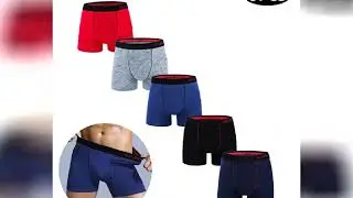 5Pcs Men's Panties Cotton Boxer Sexy Man Boxers Underwear Shorts Lots Male Boxershorts Set Family Un