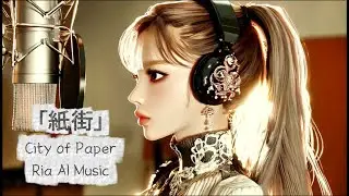 RIA &ndash; 紙の街 (City of Paper) | 月光列車 (Moonlight Train) Track 3 [AI Music Video]