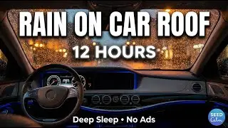 Rain on Car Roof for Deep Sleep | 12 Hours Soothing Rain Sounds - No Ads | SEED Calm