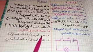 مراجعة في مادة الفيزياء السنة الأولى متوسط/ تمارين حول الدارة الكهربائية مراجعة الدرس الأول