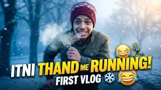 1st day winter running morning My first vlog |daily funny &comedy video coming soon