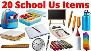 School Use Items Name for Kids | Kids Learning Video | school use items name in English & Hindi