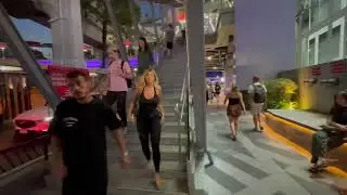 Night Life  Single Long Walk in Bangkok, Thailand