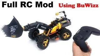 FULL RC MOD Lego Technic 42081 VOLVO Concept Wheel Loader ZEUX - Off-Road Test
