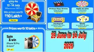 Amazon prime day spin and win iPhone 16 pro | Amazon Prime Day big sales & prize 2025