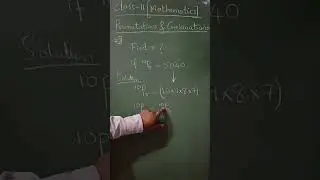 Find r ? If 10Pr = 5040   #class11  #mathematics #permutation #combination #ncert