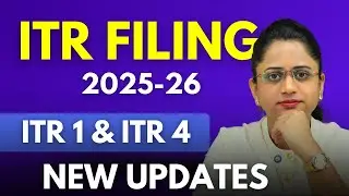 ITR Filing Online 2025-26 New Update - ITR 1 and ITR 4 2025-26 Changes in Hindi