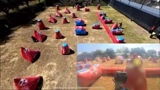 Drone footage/GoPro??! I think yes!! 3v3 layout, Paintball Practice with the homies! 8/24/25