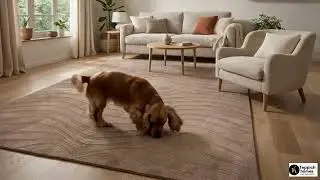 Serene Beige Abstract Wool Rug 🤍 | Hand Tufted Luxury Area Rug for Modern Living Rooms | THTRT39