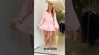 The perfect 🌹our Pink Matching Set (Top & Skirt)🩷#fashion #model #beauty #style #outfit #shorts