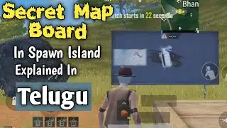 PUBG MOBILE: Secret Map Board In Spawn Island || Full Explained In Telugu || SAI THE GAMER